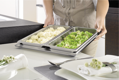 Gemüse wie Brokkoli und Blumenkohl sind die perfekte Beilage und werden schonend dampfgegart.